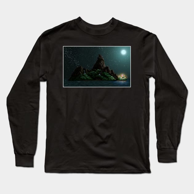 Monkey Island Long Sleeve T-Shirt by mattleckie